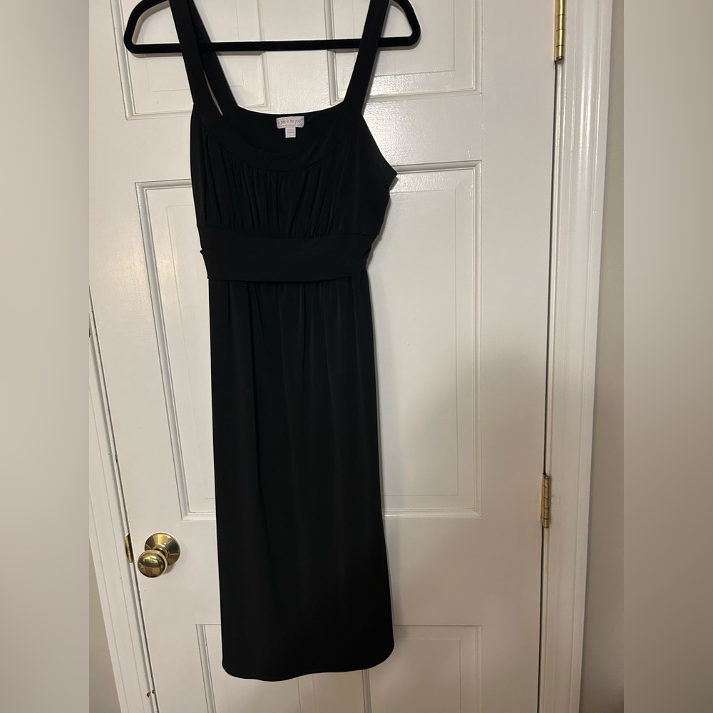 A Pea in the Pod Maternity Black Midi Dress